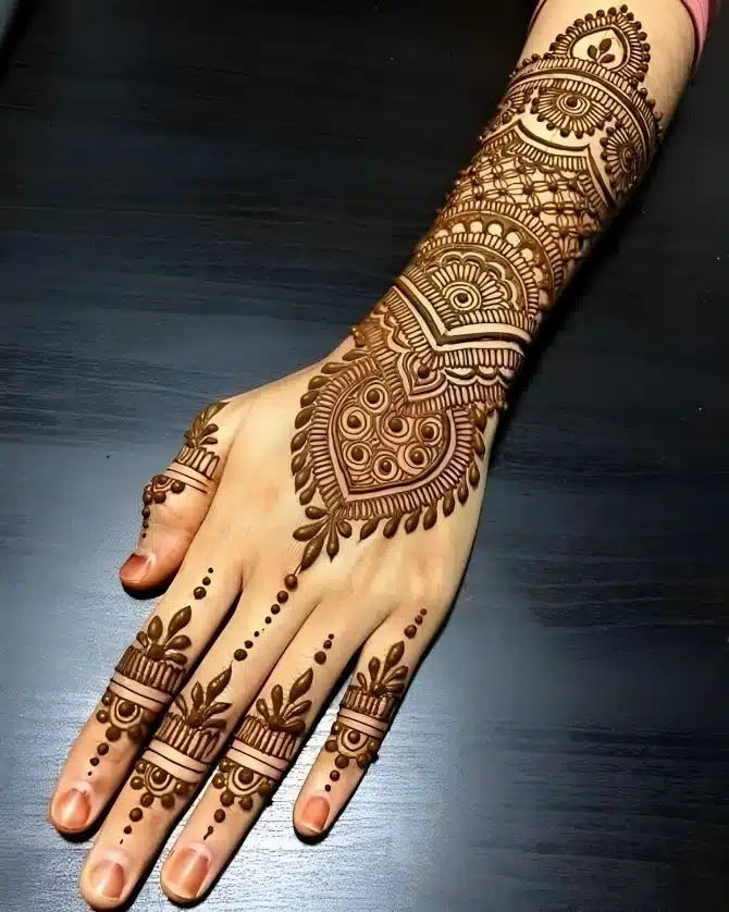 bridal mehendi design