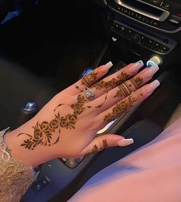 mehendi design back