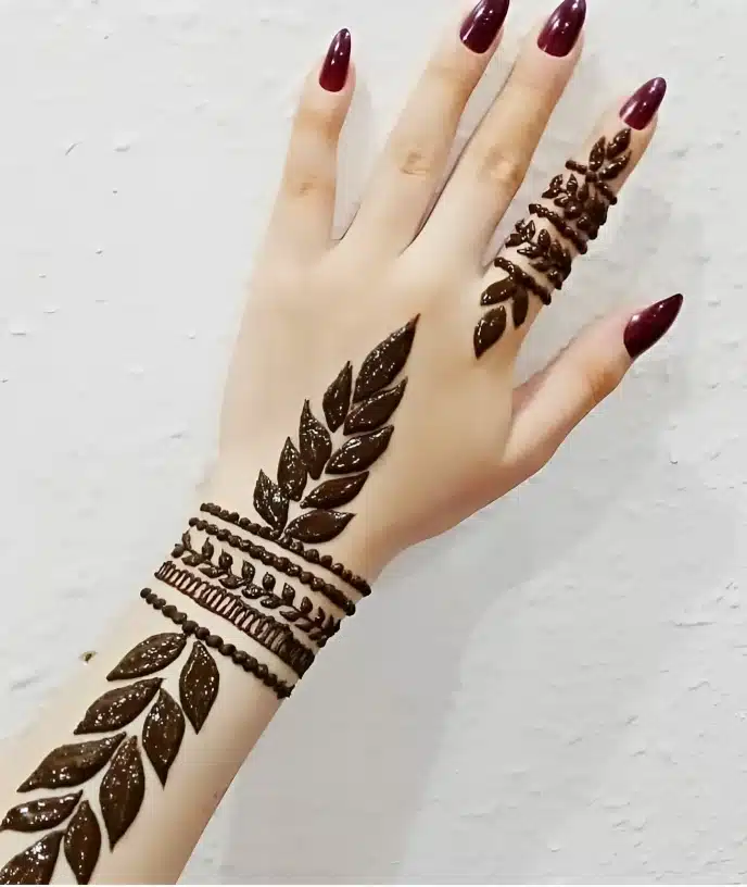 mehendi design simple back