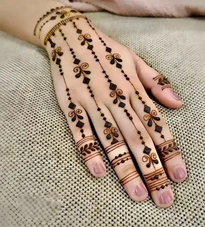 mehendi design simple bunch