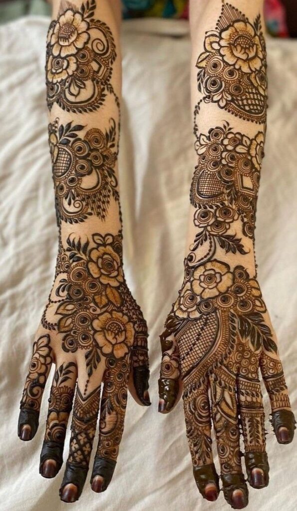 Full hand Bridal mehndi design