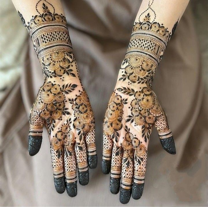 Arabic Full Hand Mehndi Design