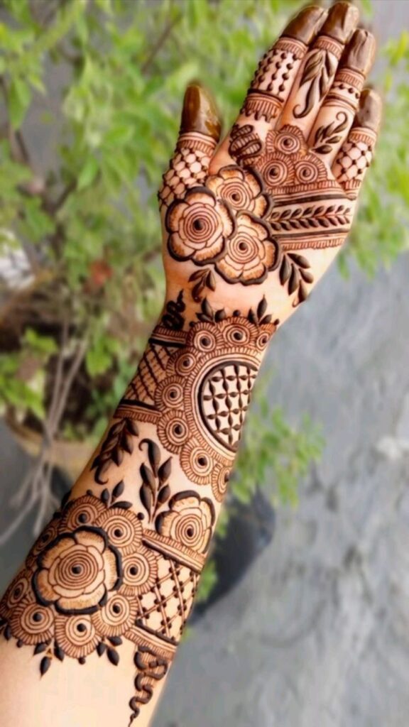 Simple Bridal mehndi design