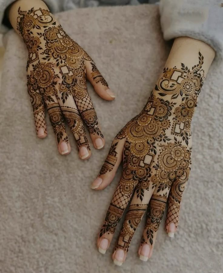Full Hand Mehndi Design Easy and Beautiful