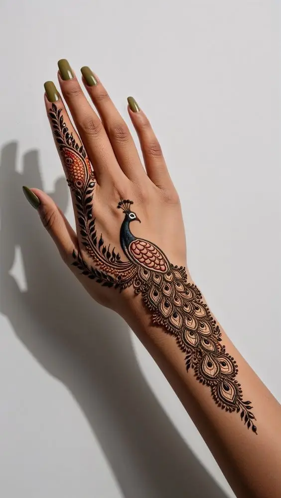 Back Hand Mehndi Design
