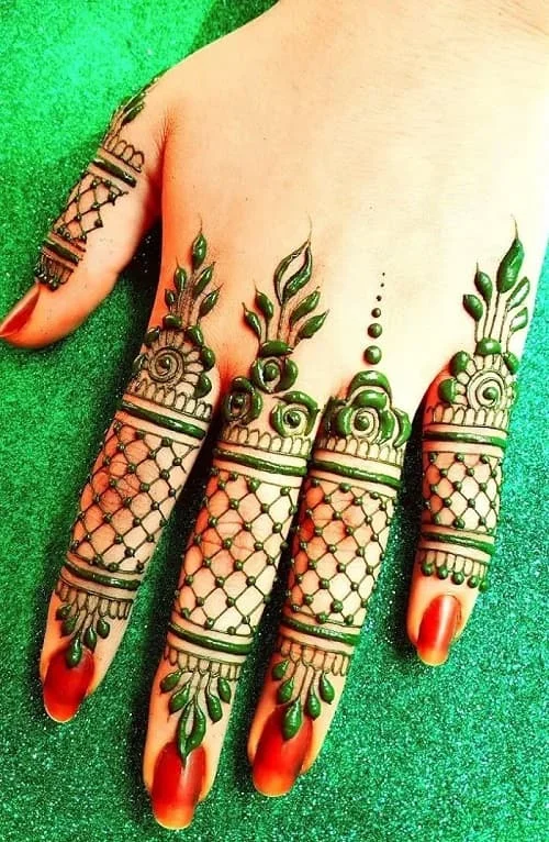 Easy Finger mehndi Design