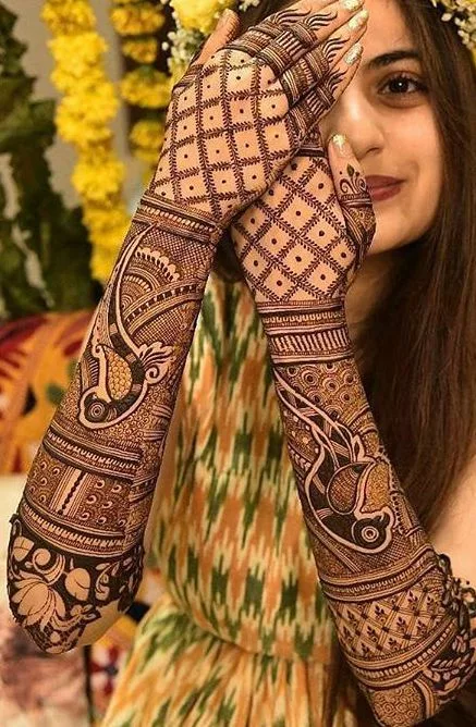 Bridal mehndi design Back hand