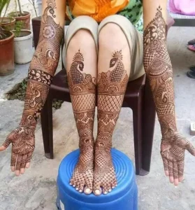 Trendy Bridal mehndi design