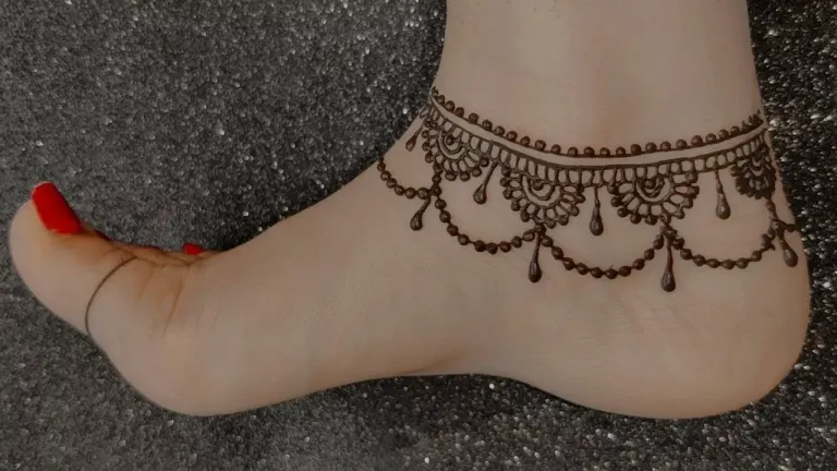 Full Leg Mehndi Design
