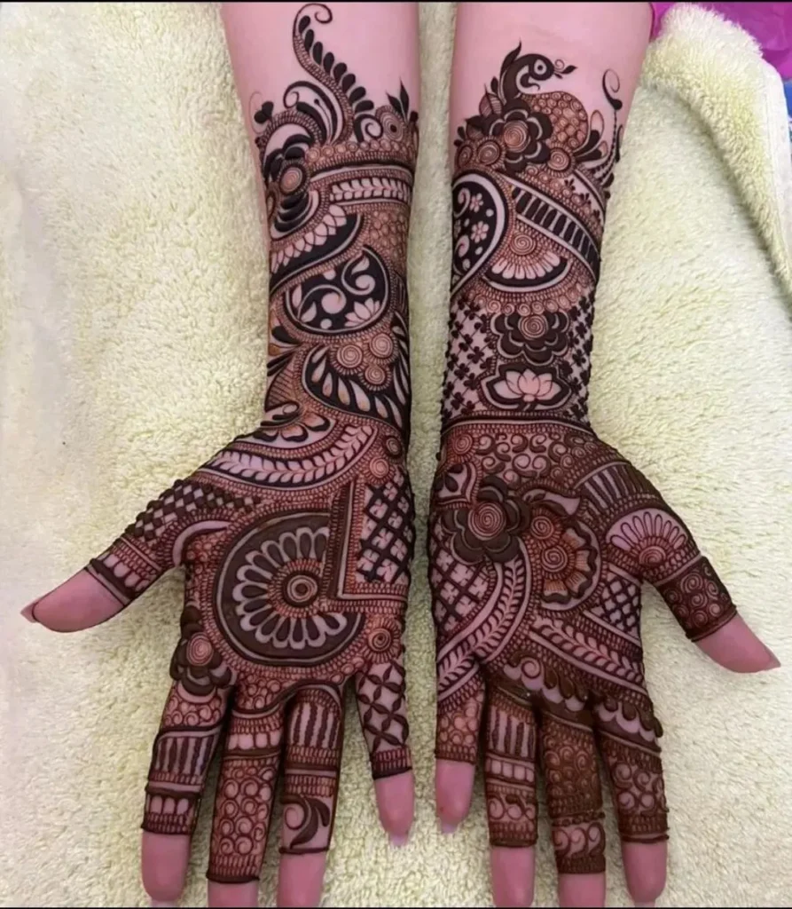 Full hand mehndi design